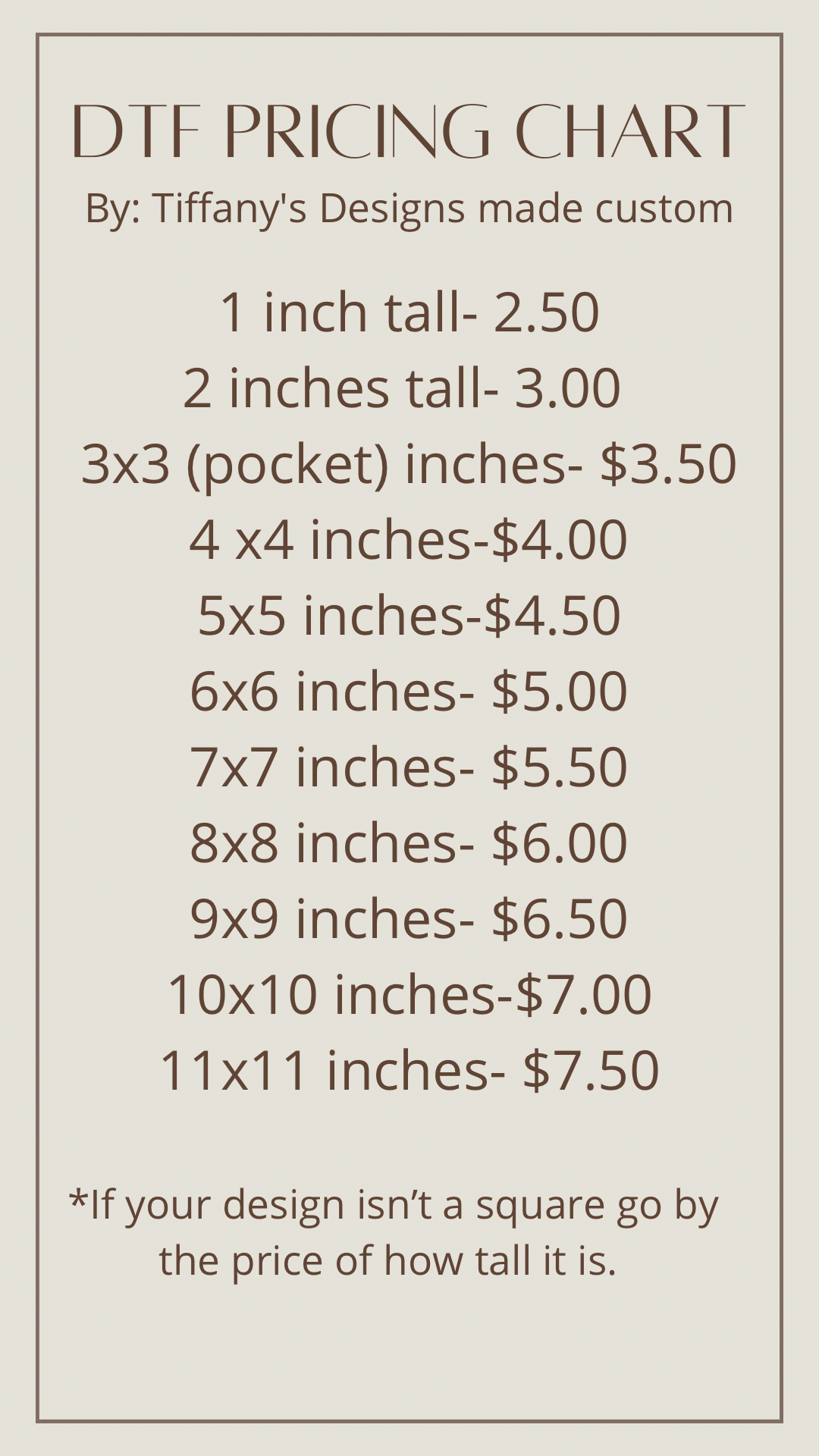 Custom DTF Direct Transfer Film