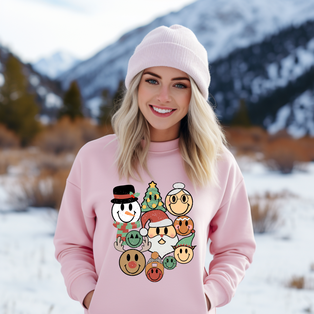 Christmas Smiley Faces