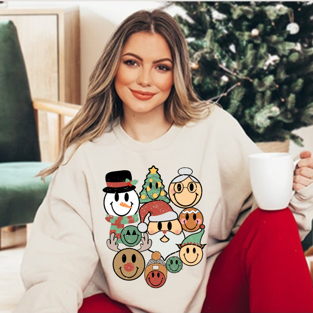 Christmas Smiley Faces